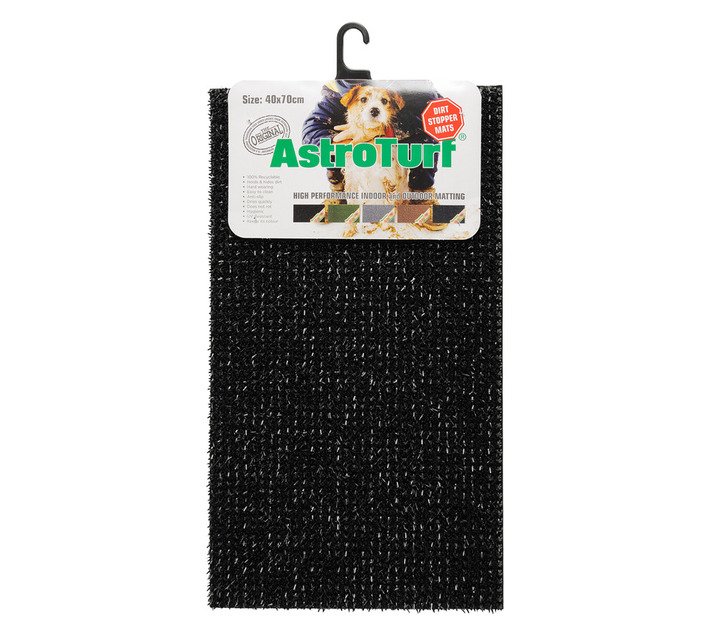 Multi-Flor ABLA_1 Astro-Turf Mat Beautiful Black 400 x 700 mm — SA Home Builder Store