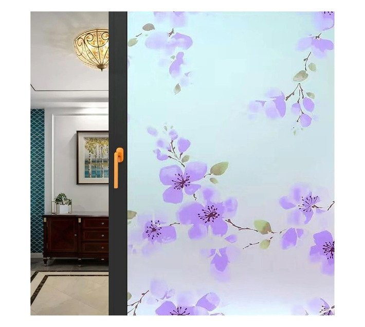 New Era Frosted Glass Film Cherry Blossom Print 600 mm — SA Home Builder Store
