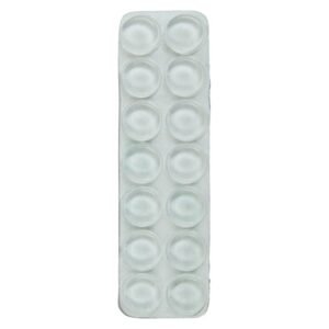 Perma 14 x Self Adhesive Glass Top Pads Clear 12 x 12 x 4 mm — SA Home Builder Store