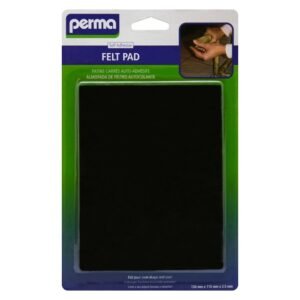 Perma Rectangle Felt Pad Black 150 x 115 x 2.5 mm — SA Home Builder Store