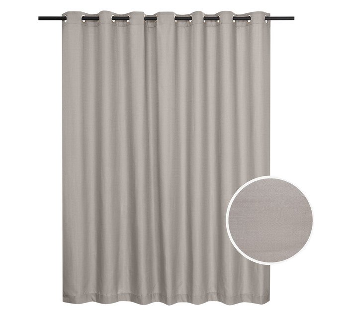 Plain Weave Eyelet Curtain Cappuccino 2300 x 2230 mm — SA Home Builder Store
