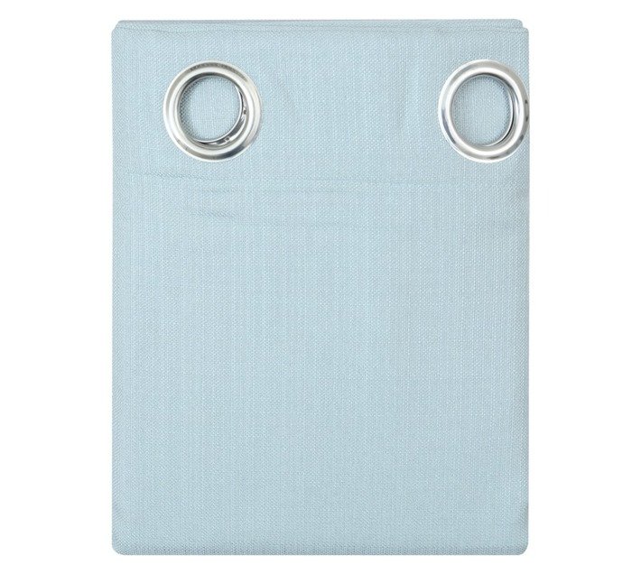 Plain Weave Eyelet Curtain Duck Egg 2300 x 2230 mm — SA Home Builder Store