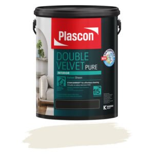 Plascon Double Velvet Paint Grecian White 5 L — SA Home Builder Store