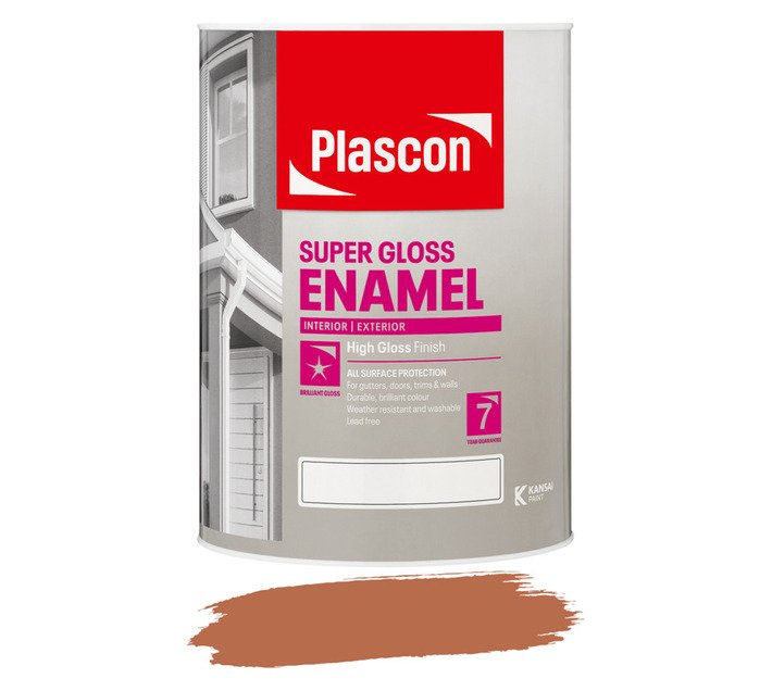 Plascon Super Universal Enamel Doors and Trims Paint Light Brown 5 L — SA Home Builder Store