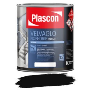 Plascon Velvaglo Paint Black 1 L — SA Home Builder Store
