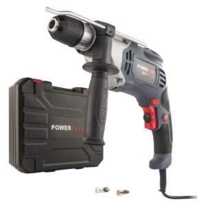 Powerplus 950W Impact Drill - 13mm Keyless Chuck with Lock, 3000 RPM and 48000 IPM High-Performance Corded Drill