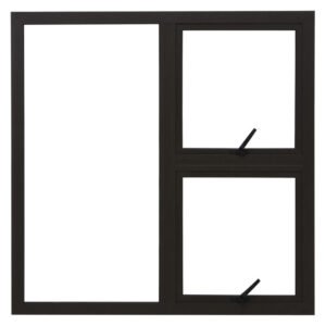 Prestige Top Hung 2v Aluminium Window - Bronze (1200 x 1200mm) — SA Home Builder Store