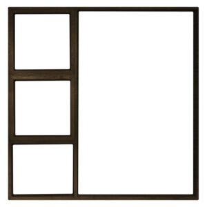 Prestige Top Hung Aluminium Window 2 Vents - Bronze (1790 x 1490mm) — SA Home Builder Store