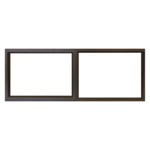 Prestige Top Hung Aluminium Window 2 Vents - Bronze (590 x 1790mm) — SA Home Builder Store
