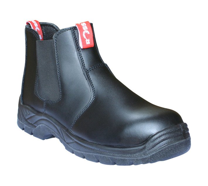 Ross CHBL-BOOT7 Chelsea Safety Boots Black Size 7 — SA Home Builder Store