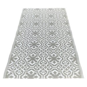 Rug It Up Floral Outdoor Rug Light Grey and White — SA Home Builder Store