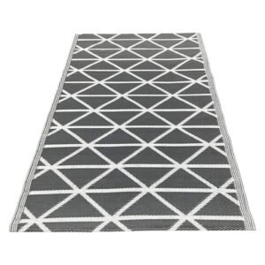 Rug It Up Geometric Outdoor Rug Dark Grey and White — SA Home Builder Store
