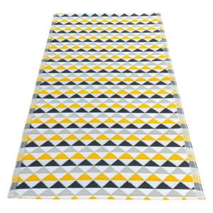 Rug It Up Triangle Outdoor Rug Yellow and White — SA Home Builder Store