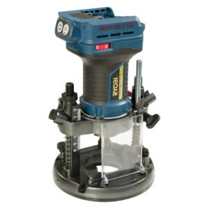 Ryobi 18 V Cordless 3-in-1 Brushless Router - Router, Trimmer and Die Grinder, 8000–26000 RPM, 6.35 mm and 8 mm Collets