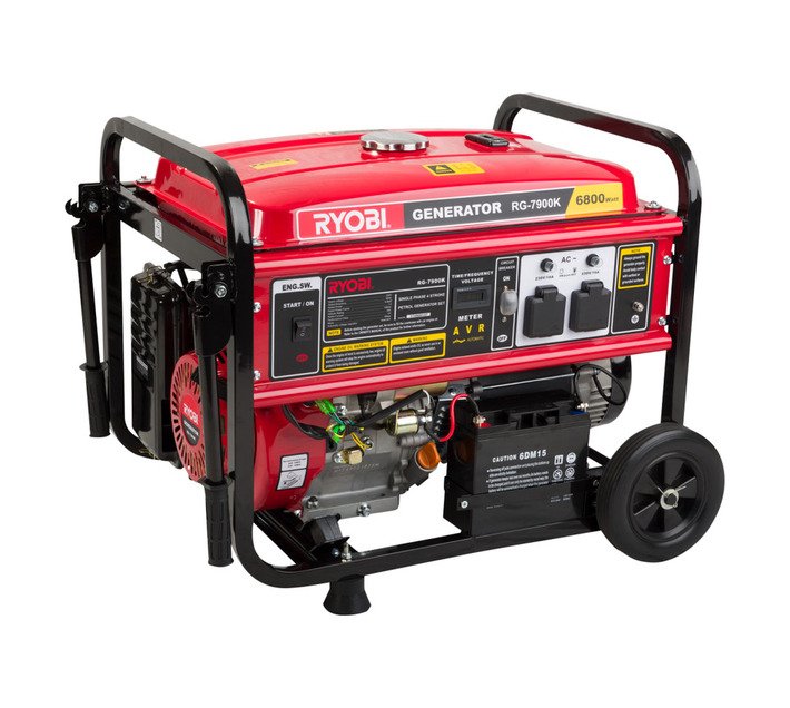 Ryobi Generator 7500 W 4-Stroke Key-Start RG-7900K — SA Home Builder Store