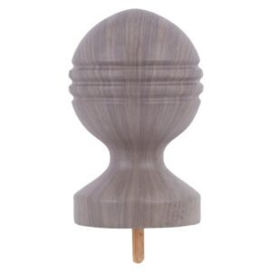 Shiraz Finial Ball Grvd Sea Mist 85 mm — SA Home Builder Store
