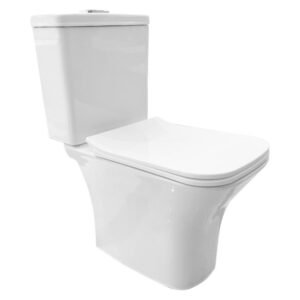 Solo Sanitary Ware Maui Close Couple Toilet Suite White 615 x 365 x 770 mm — SA Home Builder Store