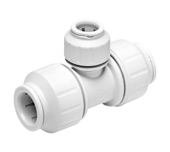 Speedfit Reducing Tee - White (22 x 22 x 15mm) — SA Home Builder Store