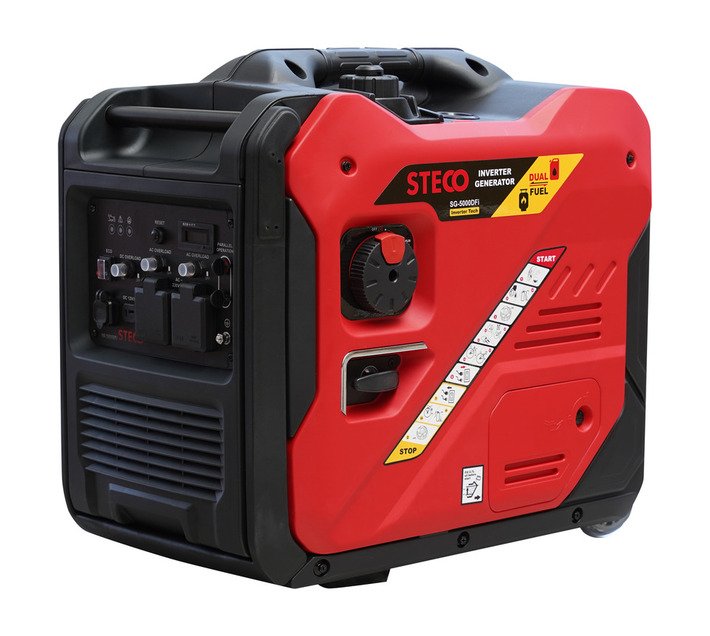 Steco Dual Fuel Inverter Generator Electric Start 5000 W — SA Home Builder Store