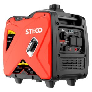 STECO Inverter Generator 3300 W Red and Black — SA Home Builder Store