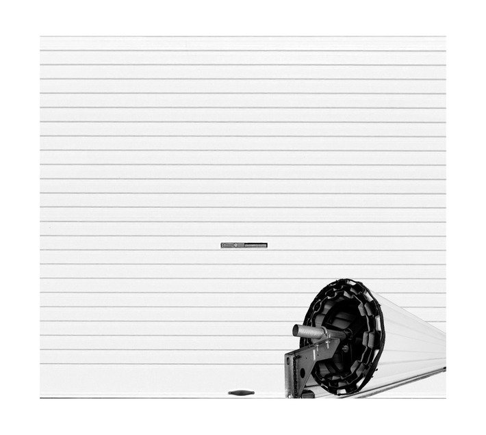 Swartland Hydro Roll Up Garage Door Snow White Lite 2450 x 2100 mm — SA Home Builder Store