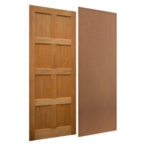 Swartland Kayo 8 Panel Hardwood Colonia SEMI Exterior Door with Flat Panel 813 x 2032 mm — SA Home Builder Store