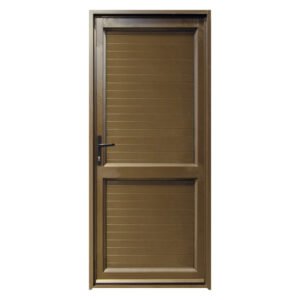 Swartland Kayo Single 900 x 2100 mm Aluminium Boarded Door Set - Bronze Finish — SA Home Builder Store