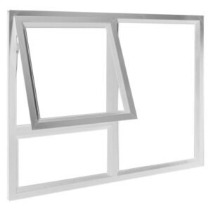 Swartland Kenzo Aluminium Top Hung Window - White (1190 x 890mm) — SA Home Builder Store