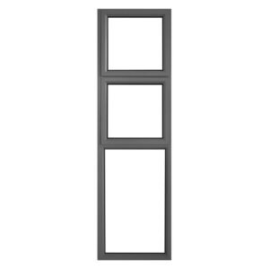 Swartland Kenzo SL621C Sidelight Aluminium Window Charcoal 2090 x 590 mm — SA Home Builder Store