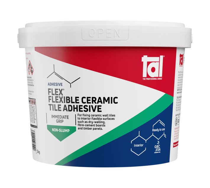TAL Flex Flexible Ceramic Tile Adhesive White 5 kg — SA Home Builder Store
