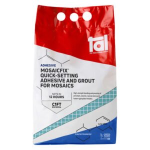 TAL Mosaicfix Tile Adhesive, High-Performance Adhesive for Mosaics and Tiles 5 kg Super White — SA Home Builder Store