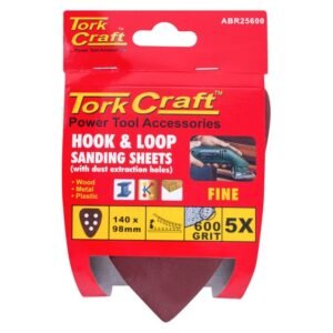 Tork Craft 5 x 600 Grit Velcro Triangle Sanding Sheets 140 x 94 mm — SA Home Builder Store