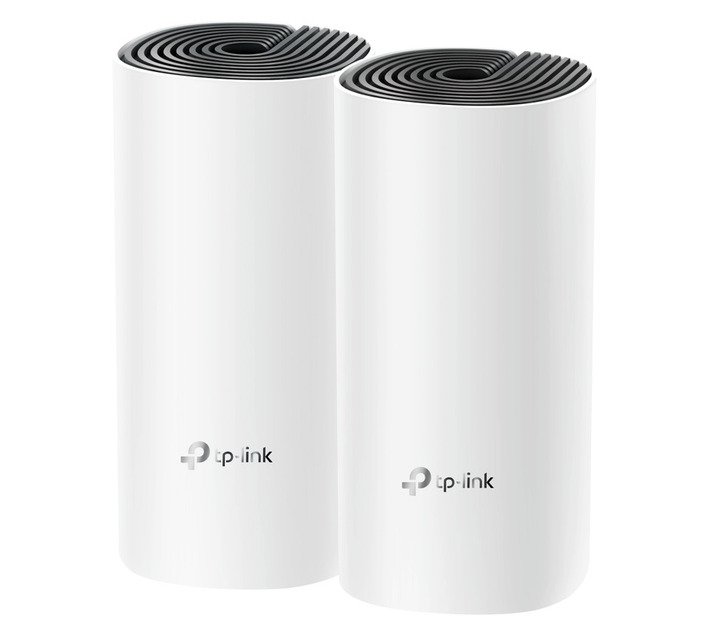 TP-Link Deco E4 AC1200 Whole Home Wi-Fi Mesh System - White/Grey (2-Pack) (90.7 x 90.7 x 190mm) — SA Home Builder Store