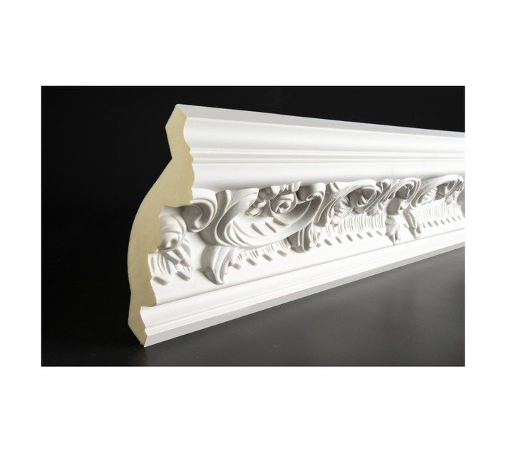 Upper Edge Leaf Polyurethane Cornice 2400 x 52 x 116 mm — SA Home Builder Store