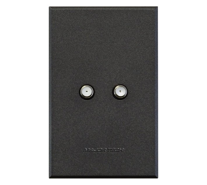 Veti Dual Satellite Socket Outlet 4x2 Graphite — SA Home Builder Store