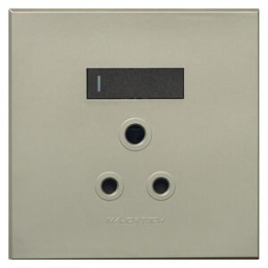 Veti Single RSA Plug Socket 4x2 Graphite and Titanium — SA Home Builder Store