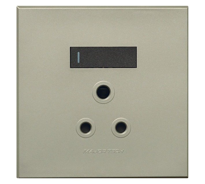 Veti Single RSA Plug Socket 4x2 Graphite and Titanium — SA Home Builder Store