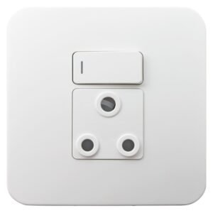 Veti Single Switched Plug Socket 4x4 White — SA Home Builder Store