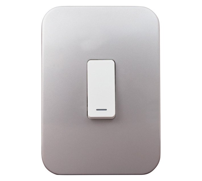 Veti Switch 1-Lever 2way - White/Silver — SA Home Builder Store