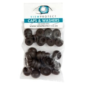ViewProtect 24 x Cover Caps and Washers Brown — SA Home Builder Store