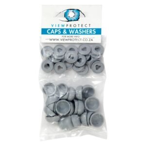 ViewProtect 24 x Cover Caps and Washers Grey — SA Home Builder Store