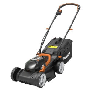 Worx 40 V Cordless Lawnmower 34 cm Kit: PowerShare Battery and IntelliCut Technology (Includes 2 x Batteries and 1 x